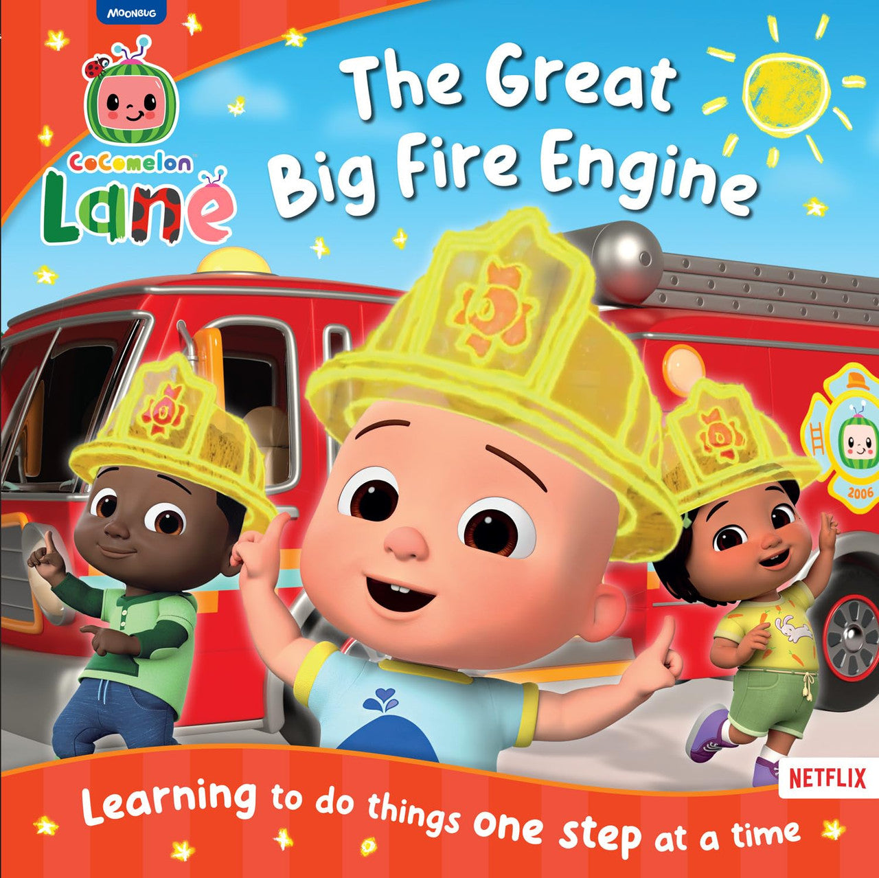 CoComelon Lane: The Great Big Fire Engine Picture Book: A gentle early-learning storybook about feeling worried for CoComelon fans Paperback – Picture Bo