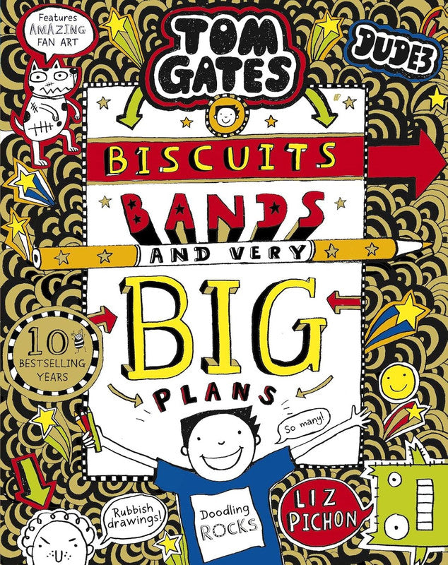 Tom Gates 14: Tom Gates: Biscuits, Bands and Very Big Plans PB (NE)